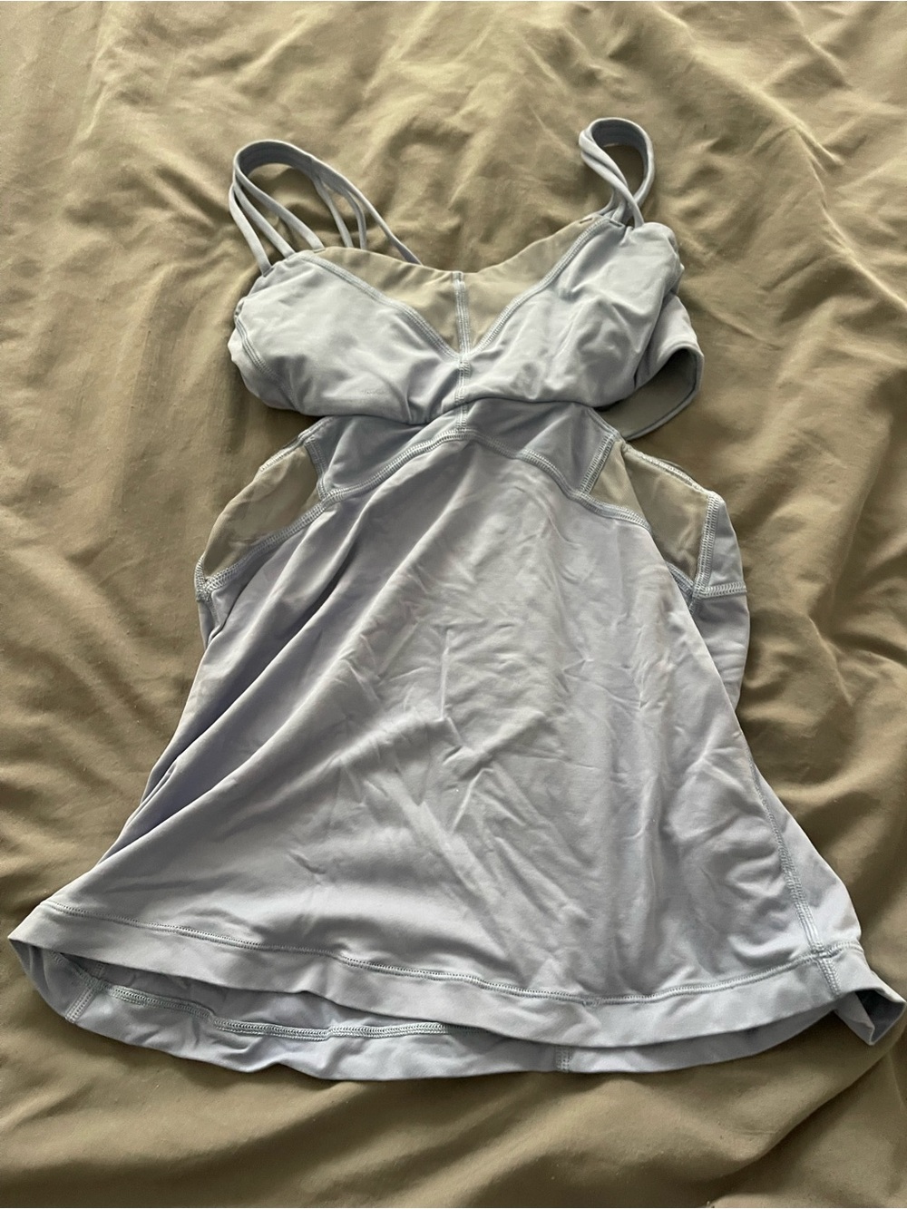 Blue Lululemon Tank Top with Cutout
